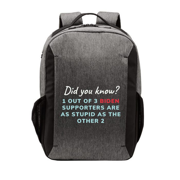 1 Out Of 3 Biden Supporters Vector Backpack