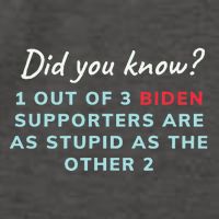 1 Out Of 3 Biden Supporters Vector Backpack