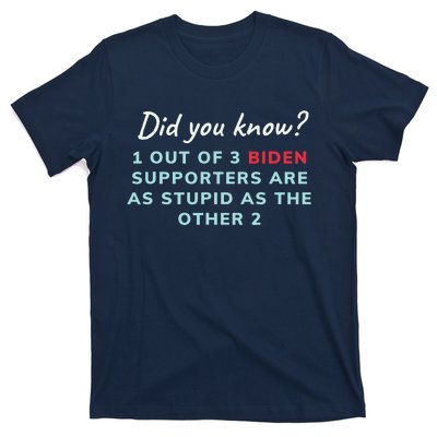 1 Out Of 3 Biden Supporters T-Shirt