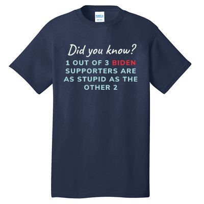 1 Out Of 3 Biden Supporters Tall T-Shirt