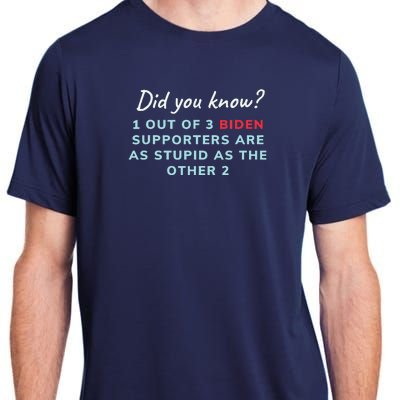 1 Out Of 3 Biden Supporters Adult ChromaSoft Performance T-Shirt