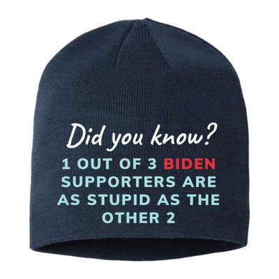 1 Out Of 3 Biden Supporters Sustainable Beanie