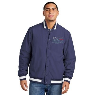 1 Out Of 3 Biden Supporters Insulated Varsity Jacket