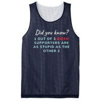 1 Out Of 3 Biden Supporters Mesh Reversible Basketball Jersey Tank