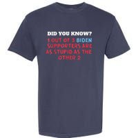 1 Out Of 3 Biden Supporters Are As Stupid As The Other 2 Tee Garment-Dyed Heavyweight T-Shirt