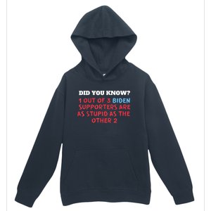 1 Out Of 3 Biden Supporters Are As Stupid As The Other 2 Tee Urban Pullover Hoodie