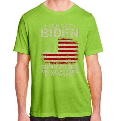 1 Out Of 3 Biden Supporters Are As Stupid As The Other 2 Adult ChromaSoft Performance T-Shirt