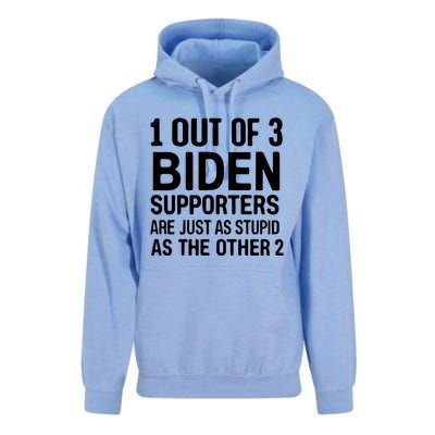 1 Out Of 3 Biden Supporters Are Just As Stupid As The Other Gift Unisex Surf Hoodie