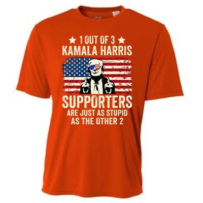 1 Out Of 3 Kamala Harris Supporters Are Just As Stupid Cooling Performance Crew T-Shirt