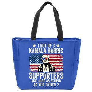 1 Out Of 3 Kamala Harris Supporters Are Just As Stupid Zip Tote Bag