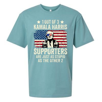 1 Out Of 3 Kamala Harris Supporters Are Just As Stupid Sueded Cloud Jersey T-Shirt