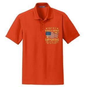 1 Out Of 3 Kamala Harris Supporters Stupid Dry Zone Grid Polo