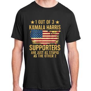 1 Out Of 3 Kamala Harris Supporters Stupid Adult ChromaSoft Performance T-Shirt