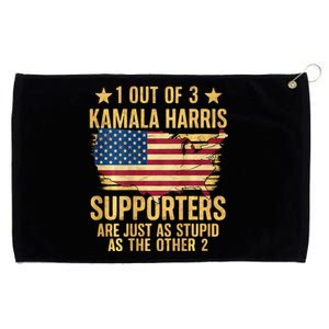 1 Out Of 3 Kamala Harris Supporters Stupid Grommeted Golf Towel