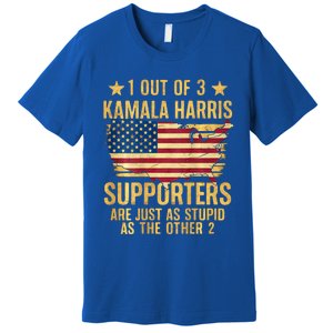 1 Out Of 3 Kamala Harris Supporters Stupid Premium T-Shirt