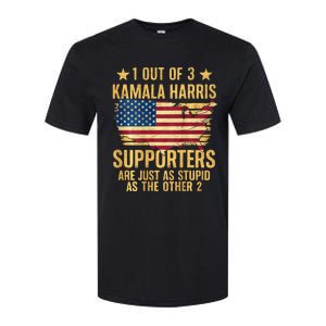 1 Out Of 3 Kamala Harris Supporters Stupid Softstyle CVC T-Shirt