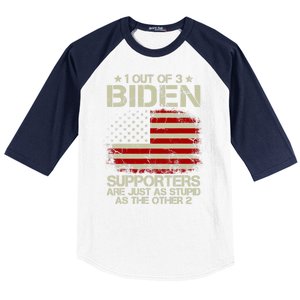 1 Out Of 3 Biden Supporters Are As Stupid As The Other 2 Baseball Sleeve Shirt