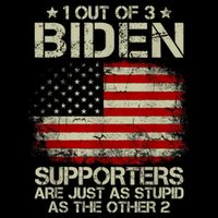 1 Out Of 3 Biden Supporters Are As Stupid As The Other 2 Button