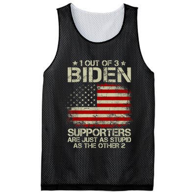 1 Out Of 3 Biden Supporters Are As Stupid As The Other 2 Mesh Reversible Basketball Jersey Tank