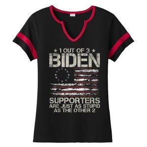 1 Out Of 3 Biden Supporters Are As Stupid As The Other 2 Ladies Halftime Notch Neck Tee