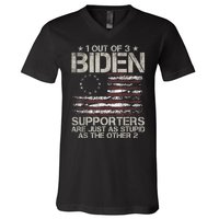 1 Out Of 3 Biden Supporters Are As Stupid As The Other 2 V-Neck T-Shirt