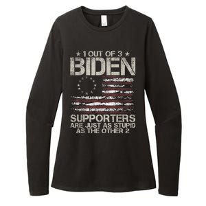 1 Out Of 3 Biden Supporters Are As Stupid As The Other 2 Womens CVC Long Sleeve Shirt