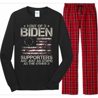 1 Out Of 3 Biden Supporters Are As Stupid As The Other 2 Long Sleeve Pajama Set