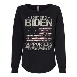 1 Out Of 3 Biden Supporters Are As Stupid As The Other 2 Womens California Wash Sweatshirt