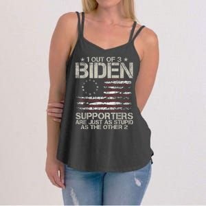 1 Out Of 3 Biden Supporters Are As Stupid As The Other 2 Women's Strappy Tank