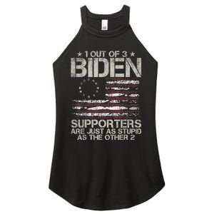 1 Out Of 3 Biden Supporters Are As Stupid As The Other 2 Women's Perfect Tri Rocker Tank