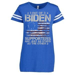 1 Out Of 3 Biden Supporters Are As Stupid As The Other 2 Enza Ladies Jersey Football T-Shirt