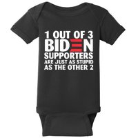 1 Out Of 3 Biden Supporters Are Just As Stupid Baby Bodysuit