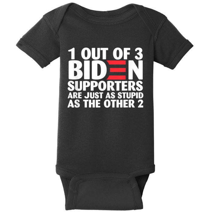 1 Out Of 3 Biden Supporters Are Just As Stupid Baby Bodysuit