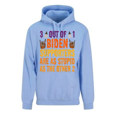 1 Out Of 3 Biden Supporters Are Just As Stupid For Halloween Unisex Surf Hoodie