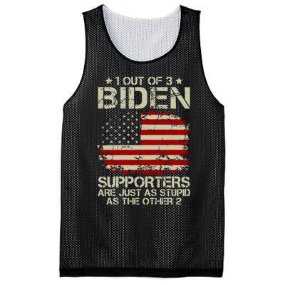 1 Out Of 3 Biden Supporters Are As Stupid As The Other 2 Mesh Reversible Basketball Jersey Tank