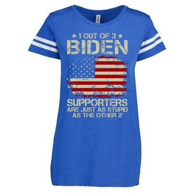 1 Out Of 3 Biden Supporters Are As Stupid As The Other 2 Enza Ladies Jersey Football T-Shirt