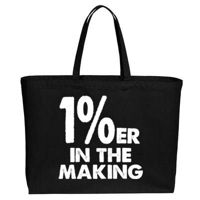 1%er One Percenter In The Making Entrepreneur Life Cotton Canvas Jumbo Tote