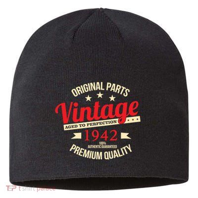 1942 Original Parts Vintage80th Birthday Sustainable Beanie