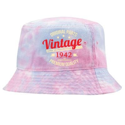 1942 Original Parts Vintage80th Birthday Tie-Dyed Bucket Hat