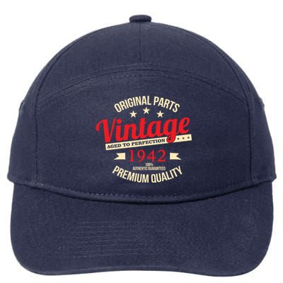 1942 Original Parts Vintage80th Birthday 7-Panel Snapback Hat