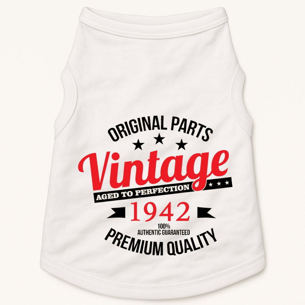 1942 Original Parts Vintage80th Birthday Doggie Tank