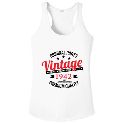 1942 Original Parts Vintage80th Birthday Ladies PosiCharge Competitor Racerback Tank