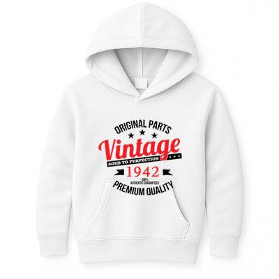 1942 Original Parts Vintage80th Birthday Kids Hoodie