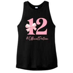 12 Preteen 12th Birthday Girl Coquette 12 Year Old Ladies PosiCharge Tri-Blend Wicking Tank