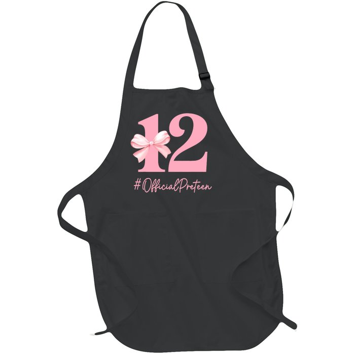 12 Preteen 12th Birthday Girl Coquette 12 Year Old Full-Length Apron With Pockets