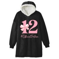 12 Preteen 12th Birthday Girl Coquette 12 Year Old Hooded Wearable Blanket