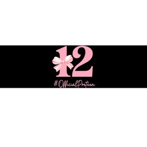 12 Preteen 12th Birthday Girl Coquette 12 Year Old Bumper Sticker