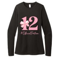 12 Preteen 12th Birthday Girl Coquette 12 Year Old Womens CVC Long Sleeve Shirt