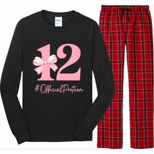 12 Preteen 12th Birthday Girl Coquette 12 Year Old Long Sleeve Pajama Set