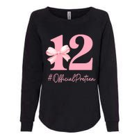 12 Preteen 12th Birthday Girl Coquette 12 Year Old Womens California Wash Sweatshirt